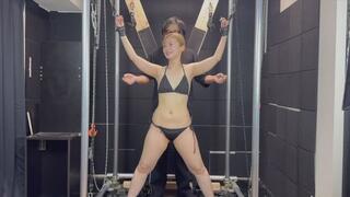 Ria Kanda — Mature Beauty in a Standing X-Cross Session