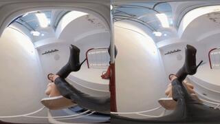 3DVR180 YIDE shoes POV trampling on human-shaped carpet 1