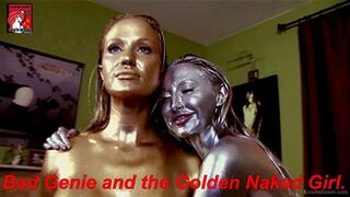 Kendra James and Angela Sommers:Bad Genie and the Golden Naked Girl! HD