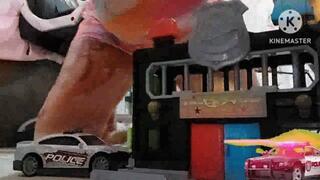 Giantess VS Police Car Giantess Car Stomping punishing police Car Butt Crush Giantess tries to eat police Car Dirty Panties Upskirt pov mov
