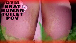 Gym Brat Human Toilet POV - Princess Sydnie (HD1080p)