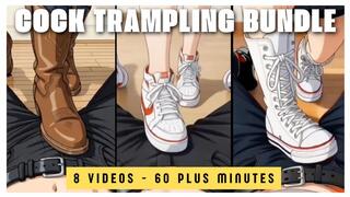 Cock Trampling & Bootjob Full Session Movie – 8 Clip CBT Compilation | POV Destroy, Grind & Milk Under Every Boot Type
