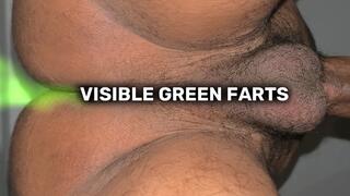 Low Angle Floor POV – Cock Bouncing, Anal Contractions & Close-Up Ass with Two Visible Green Farts