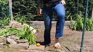 My Bare Feet Oranges And Mud