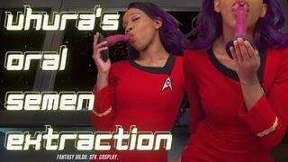 Uhura's Oral Semen Extraction