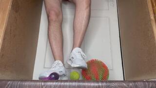 Bob tramples your balls with his sneakers b
