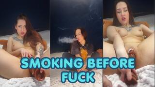 Smoking Asian Slut Gets Fucked Hard