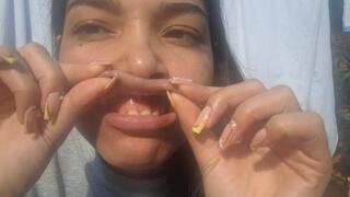 Lip scent.