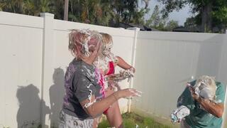 Family Pie Fight