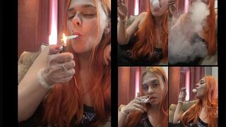 Sound of corks burning as I inhale the smoke into my lungs