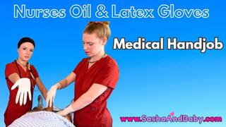 Nurse Oil and Glove Handjob with Trailer - Cum Stuck in Balls - Immediate Release Needed - Erection over 4 Hours - Drain Your Cum