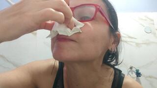 Throwing snot, morning trumpet