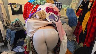Laundry Pile is Alive! Vore Struggling Ass Shaking POV 1080p HD
