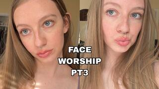 Natural FACE WORSHIP Blonde Hair Blue Eyes Brat Fetish SFW by Lucy Spanks