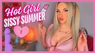 Hot Girl Sissy Summer (Sissification Chastity Training, Feminization)