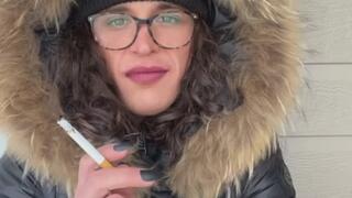 Braving the Winter Cold to Satisfy My Smoking Cravings