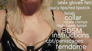 Femdom BDSM instructions session with Mistress GospodaricaEmma