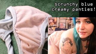 SCRUNCHY BLUE PANTIES