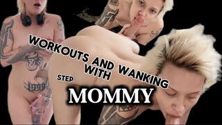 workouts and wanking with stepmommy - taboo