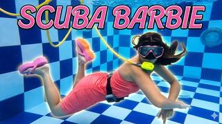 BARBIE DIVER GODDESS - UNDERWATER TEASE, HANDJOB, SHOEJOB & CREAMPIE