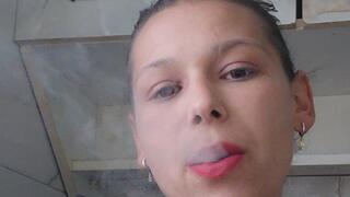 Natural Pink Lipstick & Two Slim Cigarettes