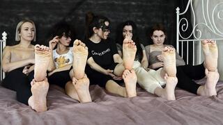 Wall of 10 perfect, sexy soles of Anastasia, Basanti, Lila, Monika ans Sasha copy