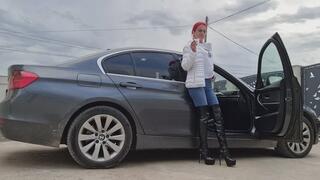 Nicotine Addicted Leather Boots Babe – Sensual Smoking Fantasy