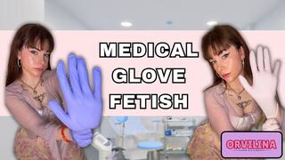 Orvilina's White & Blue Medical Gloves