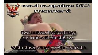 LIVE SHOW Mixed Wrestling Domination with Thor and Goth Delilah