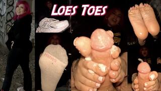 I ran into Loes Toes again waiting for the train!