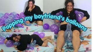 Popping my boyfriend's balloons