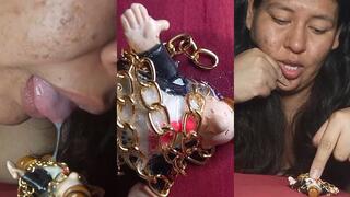 Tiny Man Punishment – Chained and Covered in Drool
