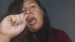 Nose Picking While Chewing Gum