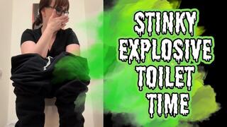 Stinky Explosive Toilet Time