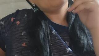 Relaxing in a Semi-Sheer Butterfly Top While Smoking a White Cigarette.
