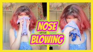 Handkerchief Nose Blowing
