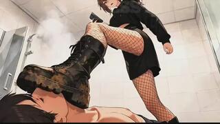 Chunky Boots Worship Session - Yuki Makes You Lick Her Muddy Soles