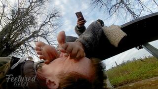 Using your face as my park footstool feels amazing (Full HD 1080p MP4)