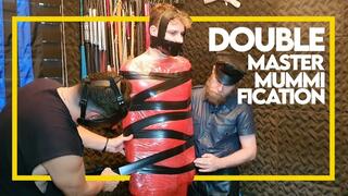 Double Master Mummification - Part 1 (1080p) Gay Bondage - Gay Domination - Mummification - Tape Bondage - Master - Slave - Leather - Plastic - BDSM - C4SBondage26