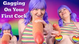 Gagging On Your First Cock - Didn't expect to end up giving another man a blowjob! - Make Me Bi, Bisexual Encouragement, Bi-Sexual, Gay, Queer Porn, Female Domination, Femdom POV with Mistress Mystique Hoops - MP4