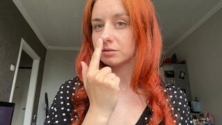 Nose tease and picking!