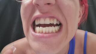 Nicotine Stained Teeth Goddess – Chain Smoking Close-Up Addiction POV