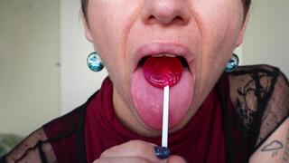 Long Tongue Lollipop Licking ASMR