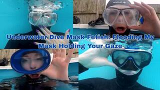 Underwater Dive Mask Fetish: Flooding My Mask Holding Your Gaze - MP4 HD