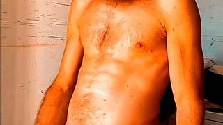 Jack off in the Laundry room, Horny Being Half Naked, Dick so hard, Lot of Cum, Join Me, Enjoy