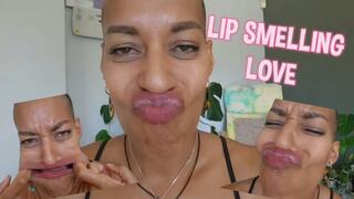Lip smelling love