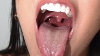 Open Mouth Burping Uvula Focus 4K