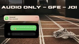 Voicemail from your Girlfriend - GFE JOI - AUDIO ONLY - Girlfriend Experience Role Play with Dirty Talk ASMR audio jerk off instructions & jerk of encouragement, begging for your cum and moaning into microphone