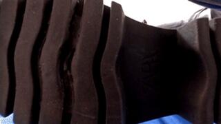 Know your place under my dirty Zara high leather boots, fc333x 1080p