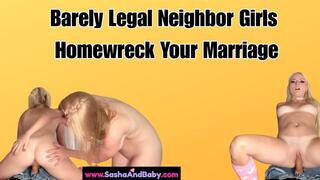 Barely Legal Neighbor Girls Home Wreck Your Marriage - Homewrecking - Homewrecker Fetish - Tight Teen Body - Cowgirl - Reverse Cowgirl - POV Double Blowjob - Threesome - Super Hot - Hottest - Best - BebeDeville